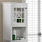 Alaterre Furniture Derby 17"W X 29"H Deluxe Bath Storage Hutch ANDE79WH - alternate 7